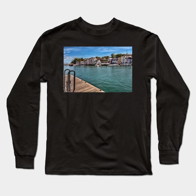 Weymouth Harbour Long Sleeve T-Shirt by IanWL